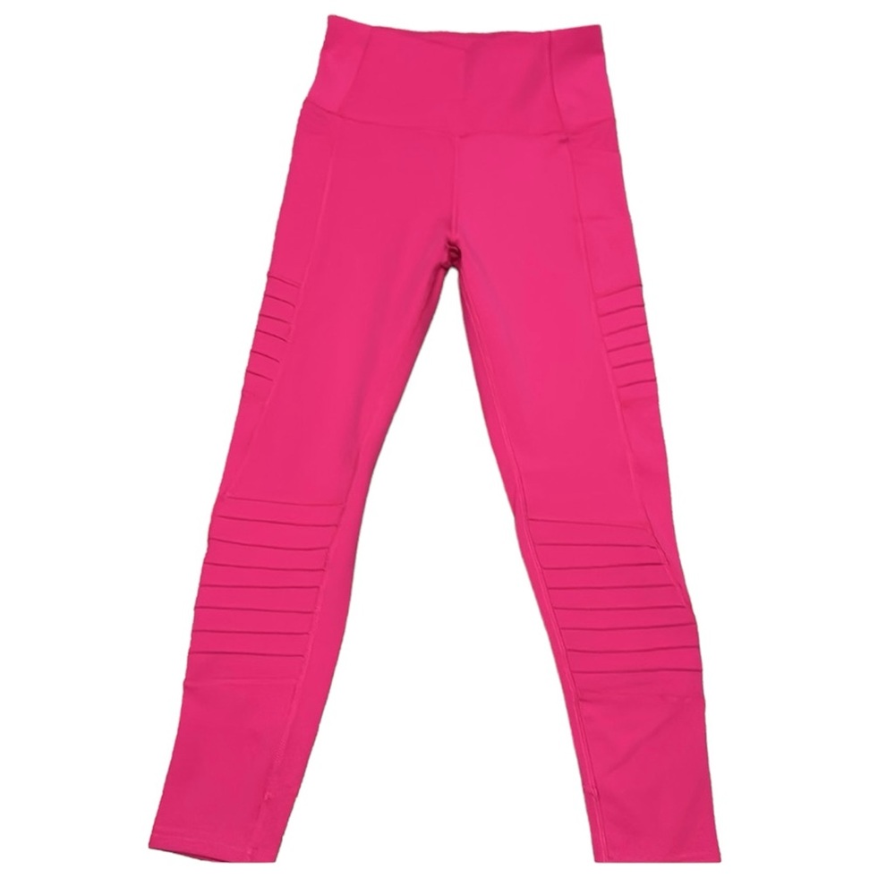 Nicole Miller Sport Hot Pink Moto 7/8 Capris NWOT